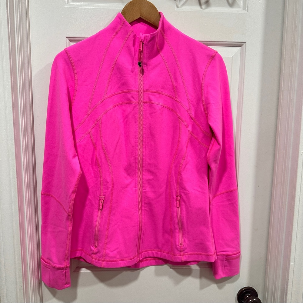 Lululemon Define Jacket - Size 10 - Hot Pink